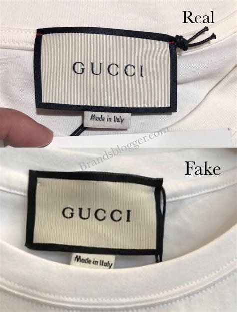 fake gucci tag vs real|gucci t shirt authenticity check.